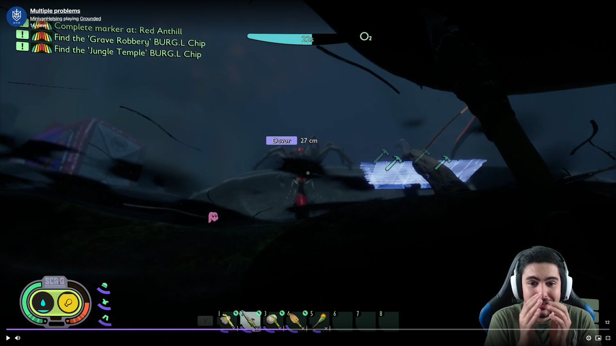 MiniVanHelsing's tweet photo. Hi!👋 I hope you had a great weekend and ready to tackle the week! 

Even if you're not, I hope you're ready to relax and see the attempt at survival in @GroundedTheGame

Don't forget your 🍵and 🍪!

#SmallStreamersCommunity #TwitchStreamers #Survival

https://t.co/qiF6FcrtBo https://t.co/SGu70jgwJM