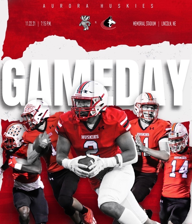 State championship game for the Huskies in Lincoln! Come support as they take on the Badgers in the final showdown! 🐾

Graphic by: <a href="/KylieSvoboda/">kylie svoboda</a> 
📷: <a href="/AHS_Journalism/">DogPound Productions</a>
#aurorahuskies #nebpreps