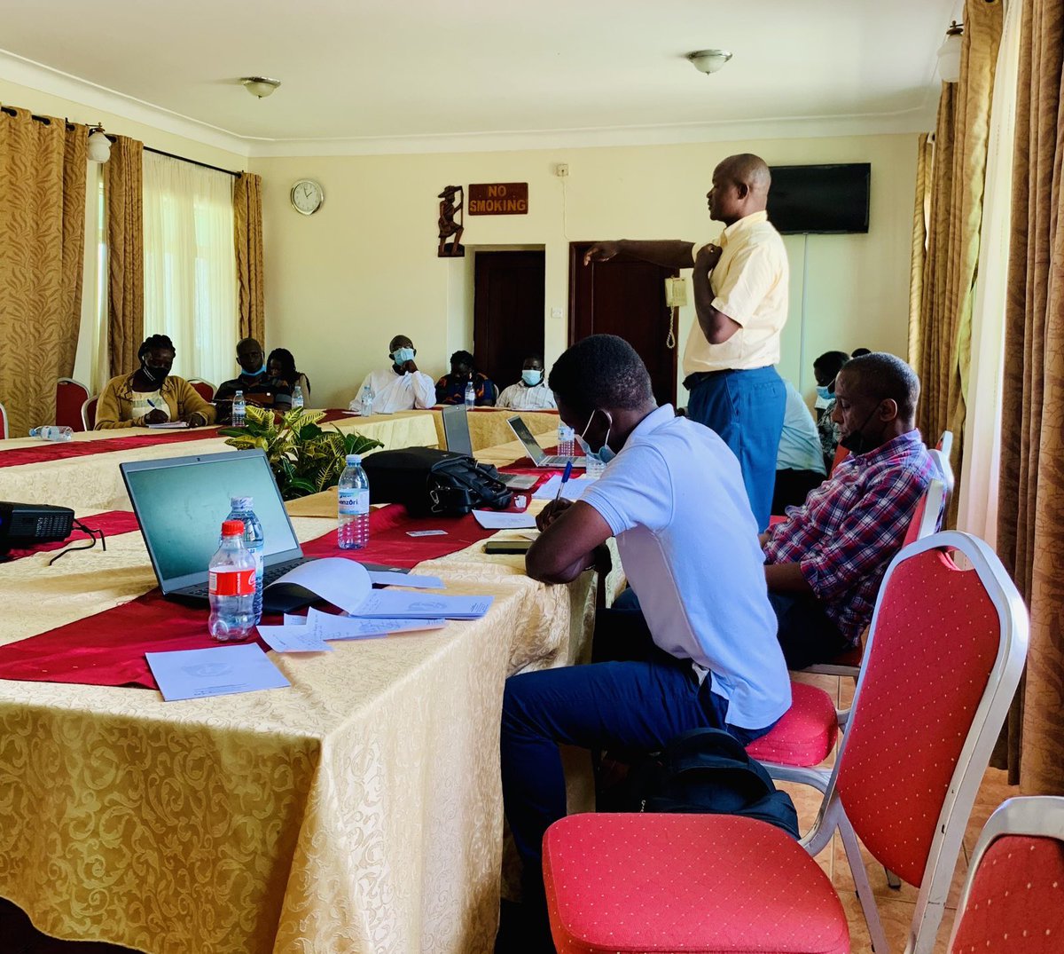 frankmugisha's tweet photo. Today our team is in Gulu: Monitoring exercise of HIV/TB services with partners under the Community Led Monitoring consortium, in over 440 health facilities. SMUG will conduct corrective action meetings in 13 regions around Uganda. #correctiveactions #clm 🏳️🌈🏳️🌈🏳️🌈 https://t.co/tZisT7pZwX