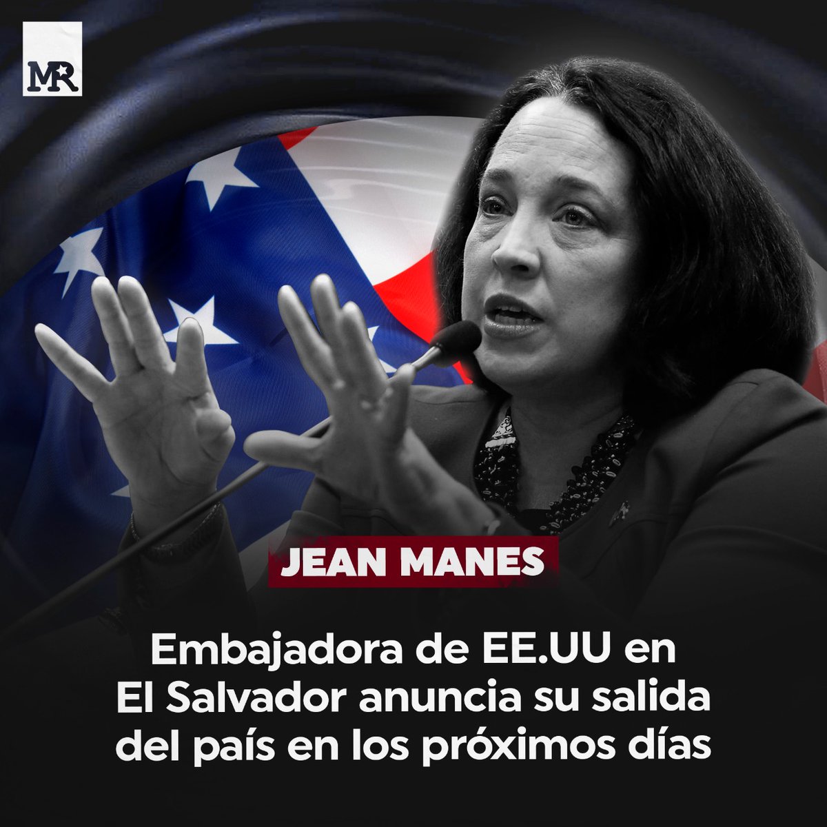 #SoberaniaEnMiTierra| Jean Manes, Embajadora de Estados Unidos en El Salvador anunció que dejará su cargo, agregando que el Gobierno de El Salvador no está mostrando ningún tipo de interés en mejorar la relación con EE.UU. 🇺🇸 🇸🇻

#OrgulloNacionalPatriaLibre
#22Noviembre