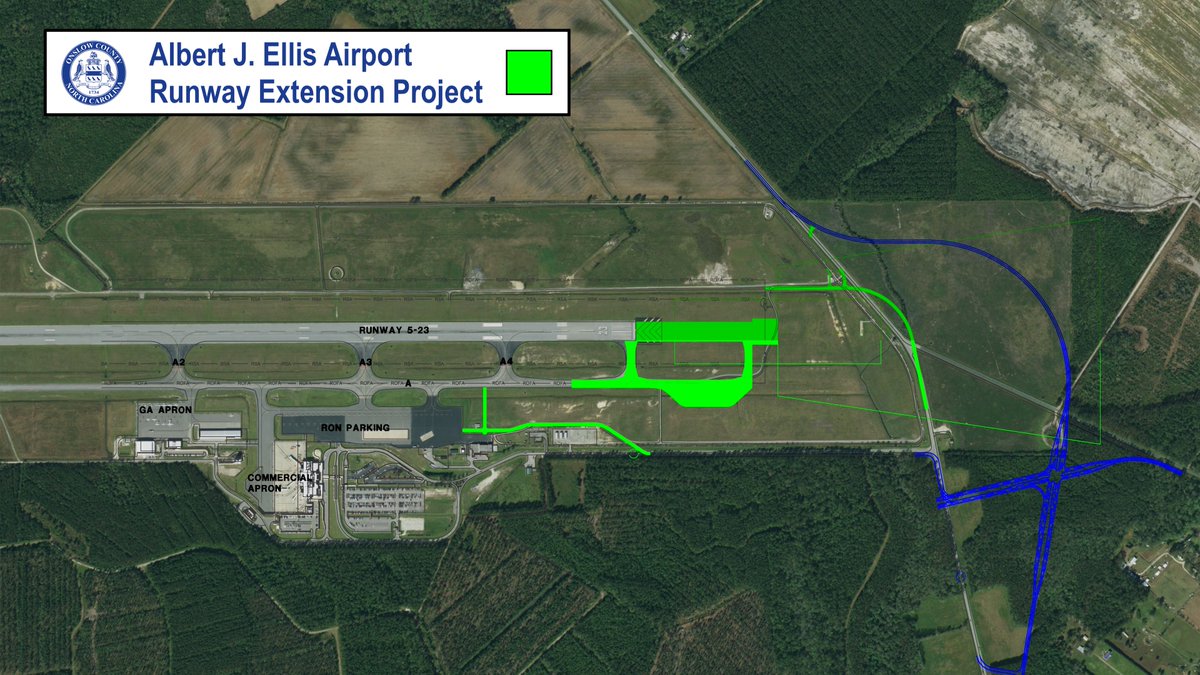 OnslowPIO's tweet photo. A $29 million investment in the State Budget will allow larger and heavier aircraft at the Albert J. Ellis Airport. The project helps economic development of the County. The announcement of the record setting grant was made in a briefing at OAJ airport Monday morning. https://t.co/R6OJx2Eot4