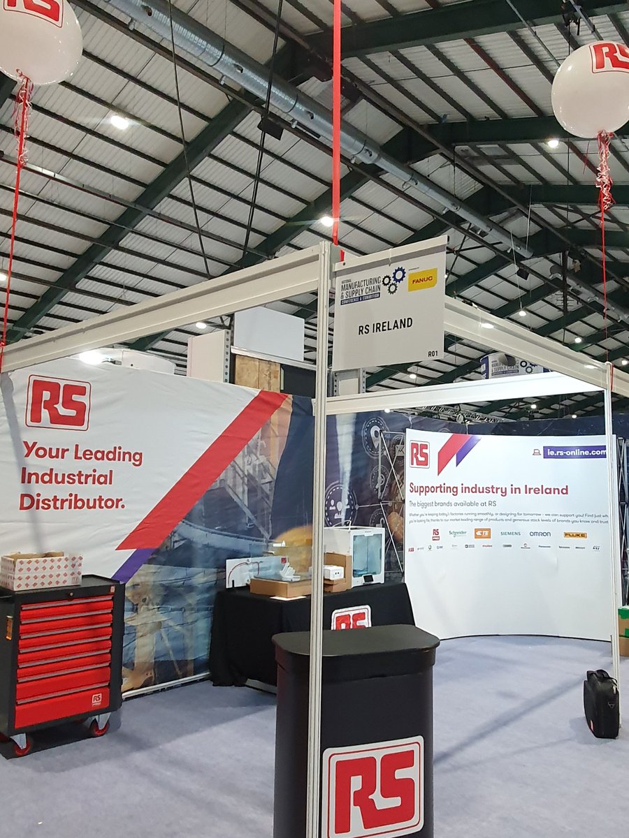 RSIreland's tweet photo. All set for @NationalMSC expo tomorrow at the RDS
#innovation #electronics #automation #RSPro #Fluke #Rocol #Ultimaker #ByYourSide https://t.co/hIMl4pHjzK