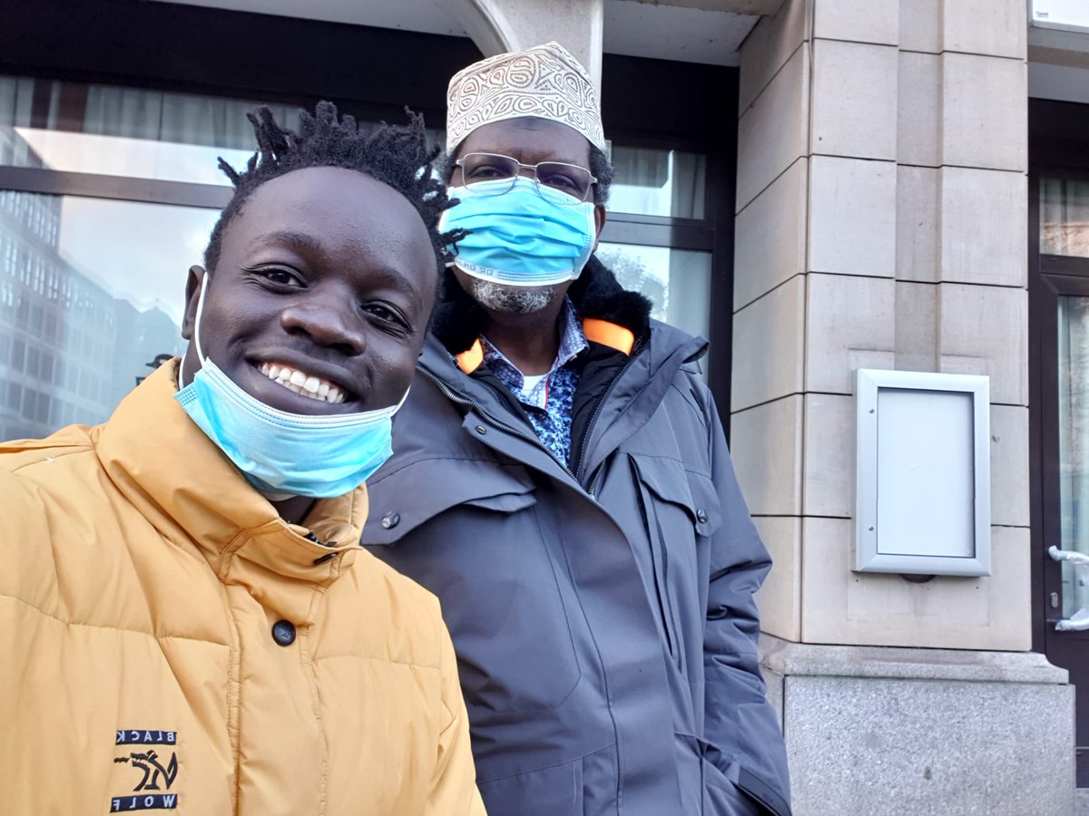When I arrived at the Embassy this afternoon, this Kenyan Patriot, Dominic Okoth Lidwagi, had already read my Tweet announcing my trip there and arrived ahead of me. Bravo to brave patriots like Lidwagi!