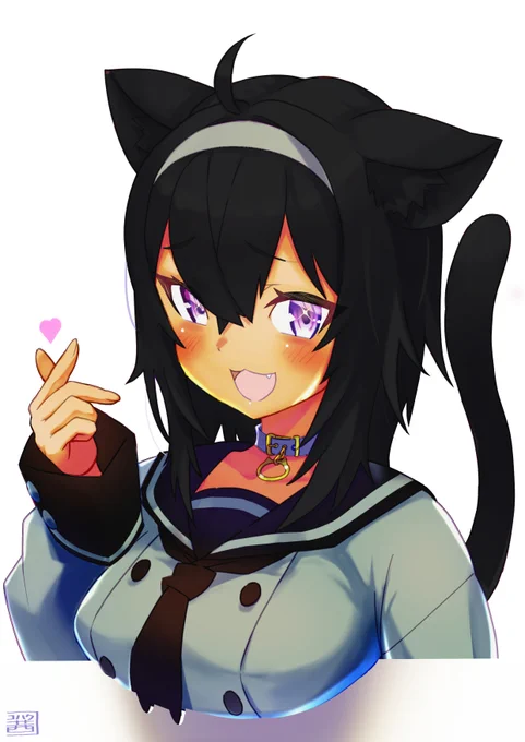 🖤ハート 
2Pカラー
#絵かゆ 