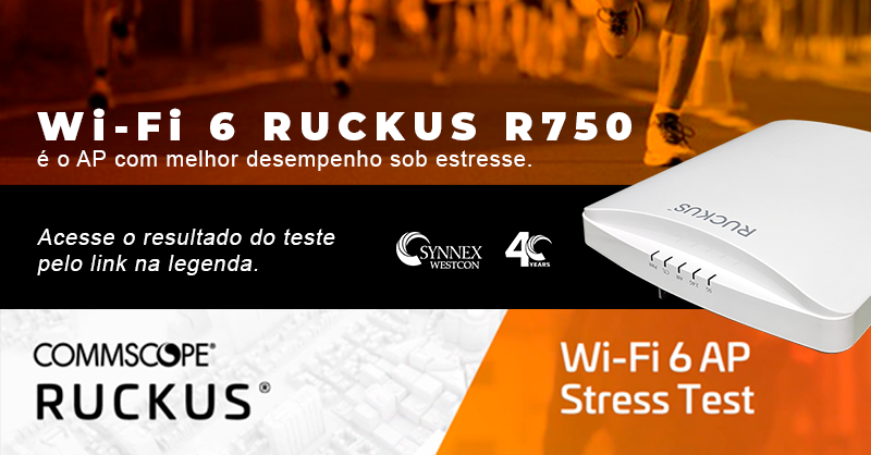 TDSYNNEXBrasil's tweet photo. Em teste independente da Packet6, o AP Wi-Fi 6 RUCKUS R750 foi o único que atendeu os níveis de serviço que as empresas demandam em um ambiente real de alta densidade. 👉 Confira o teste: https://t.co/gZRBmxuVxa
#SYNNEXWestcon #CommScopeRUCKUS #RUCKUSR750 https://t.co/HC28xuOSTK