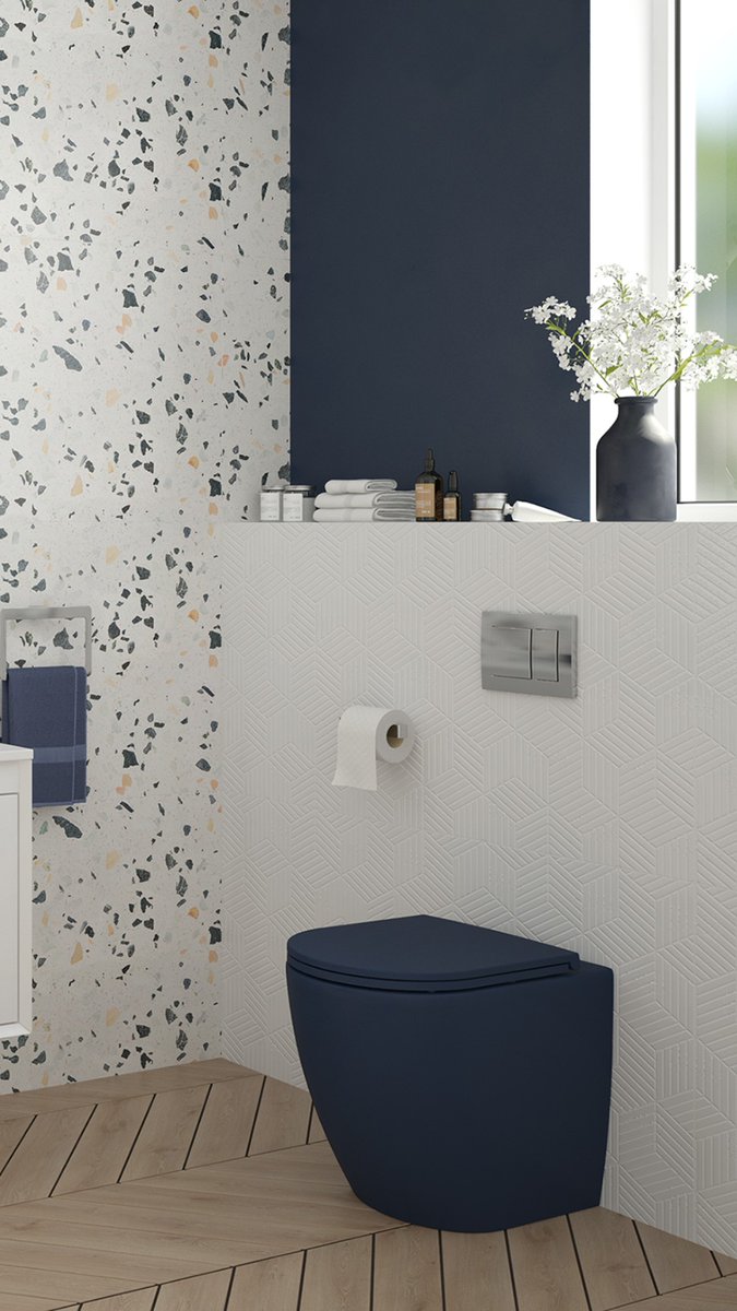 SonasBathrooms's tweet photo. 💙💙💙
Fall in love with your bathroom again with our beautiful Parisian Blue AVANTI ceramic basin and matching wall hung or back-to-wall rimless WC. 

AVANTI basins are available in 3 shapes + 8 fab colours, with matching WCs 🎨

#sonasbathrooms #bathroominspo #bathroomdesign https://t.co/z9CC00IYjC
