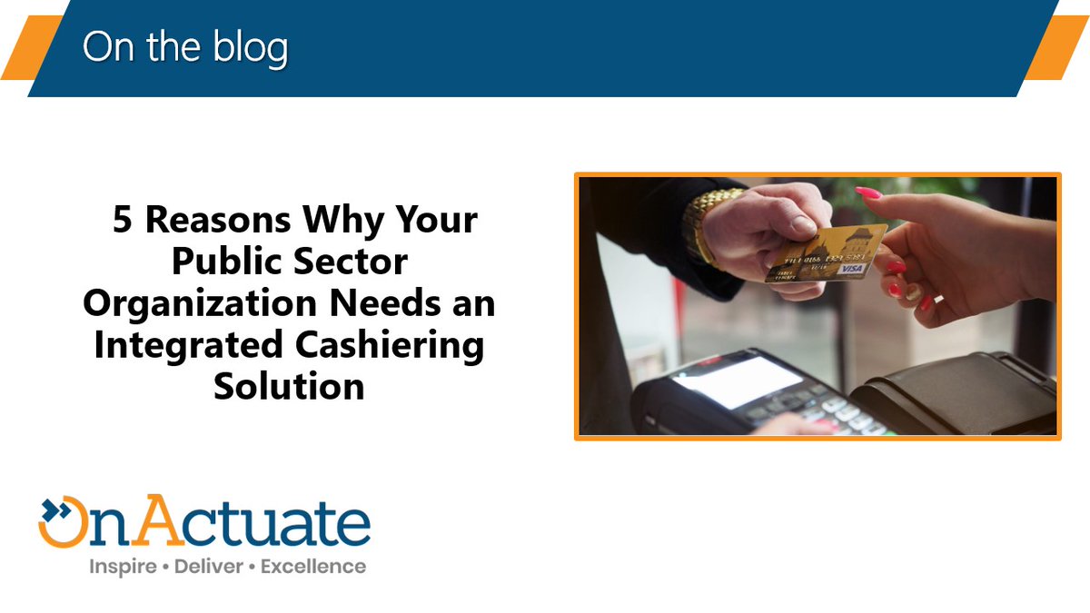 OnActuate's tweet photo. Companies in the #PublicSector often face challenges when paying &amp; receiving payments. Our #Cashiering solution is designed to meet the requirements of the Public Sector, helping companies improve their #finance operations. Learn more: https://t.co/9mEZXVgr6n #OnActuate https://t.co/0YJPJQc2Y1