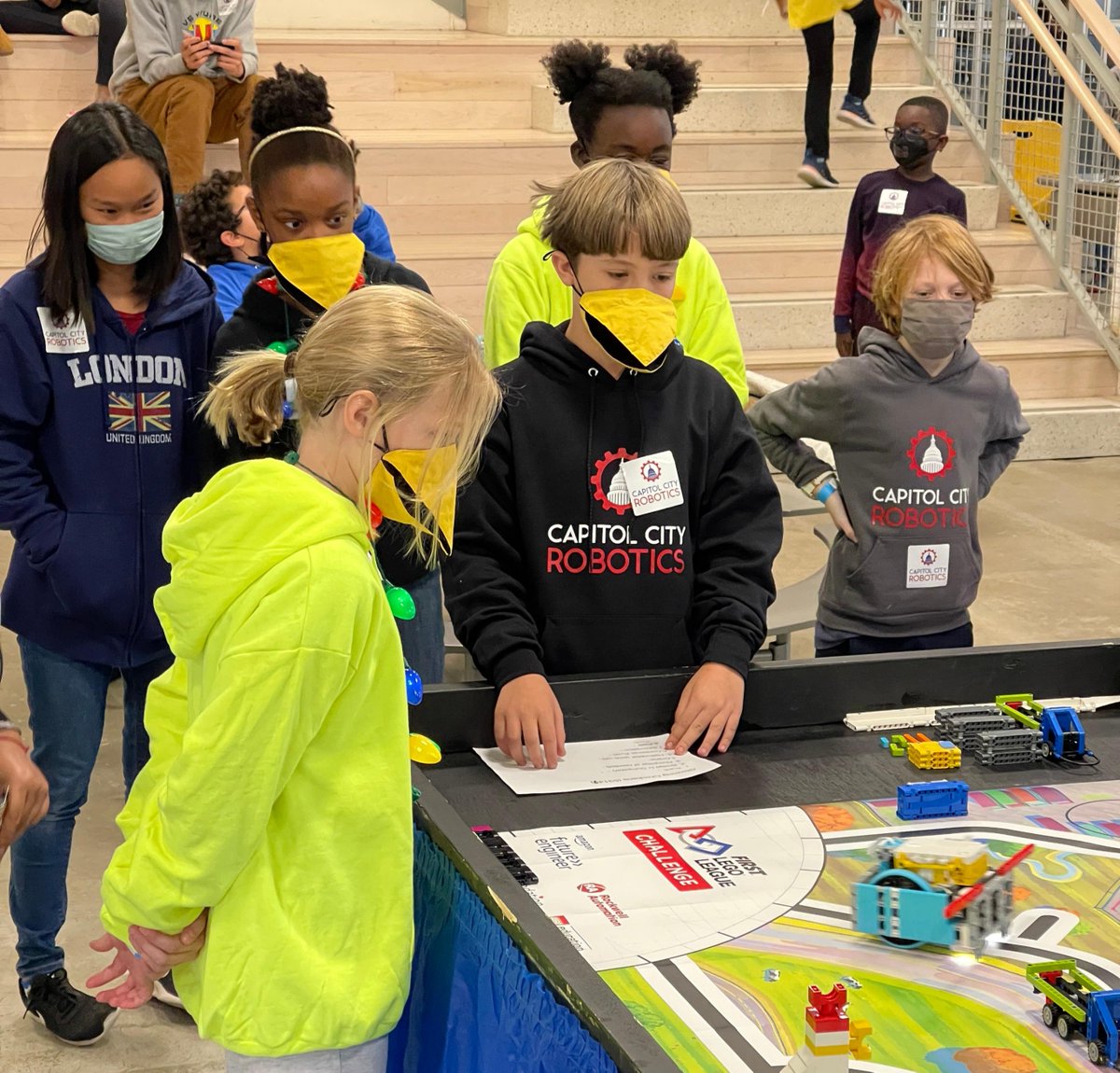 DCISchool's tweet photo. This weekend, DCI hosted a Lego robotics tournament this weekend with students from all over the DMV, including students from our member schools! Thank you, @capcityrobotics! #afutureforeveryone https://t.co/QYYdG2rCSo