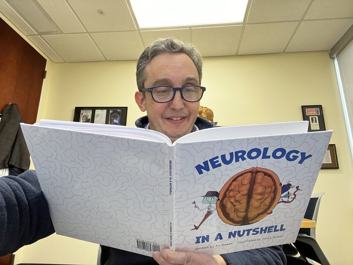 MichaelOkun's tweet photo. After school, new neurologists follow around old neurologists. I guess I am old! Love this page of Ali Zaman’s new kids book Neurology in. Nutshell. ⁦@AANMember⁩ https://t.co/2SYV6ylD0X