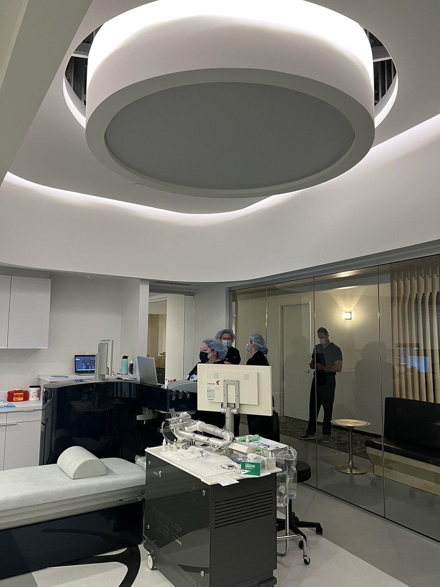 DrMarkLobanoff's tweet photo. So very excited to see my new clinic OVO LASIK + LENS open last week!  First lasik cases were on Friday and went great. https://t.co/W3oXCDhdog