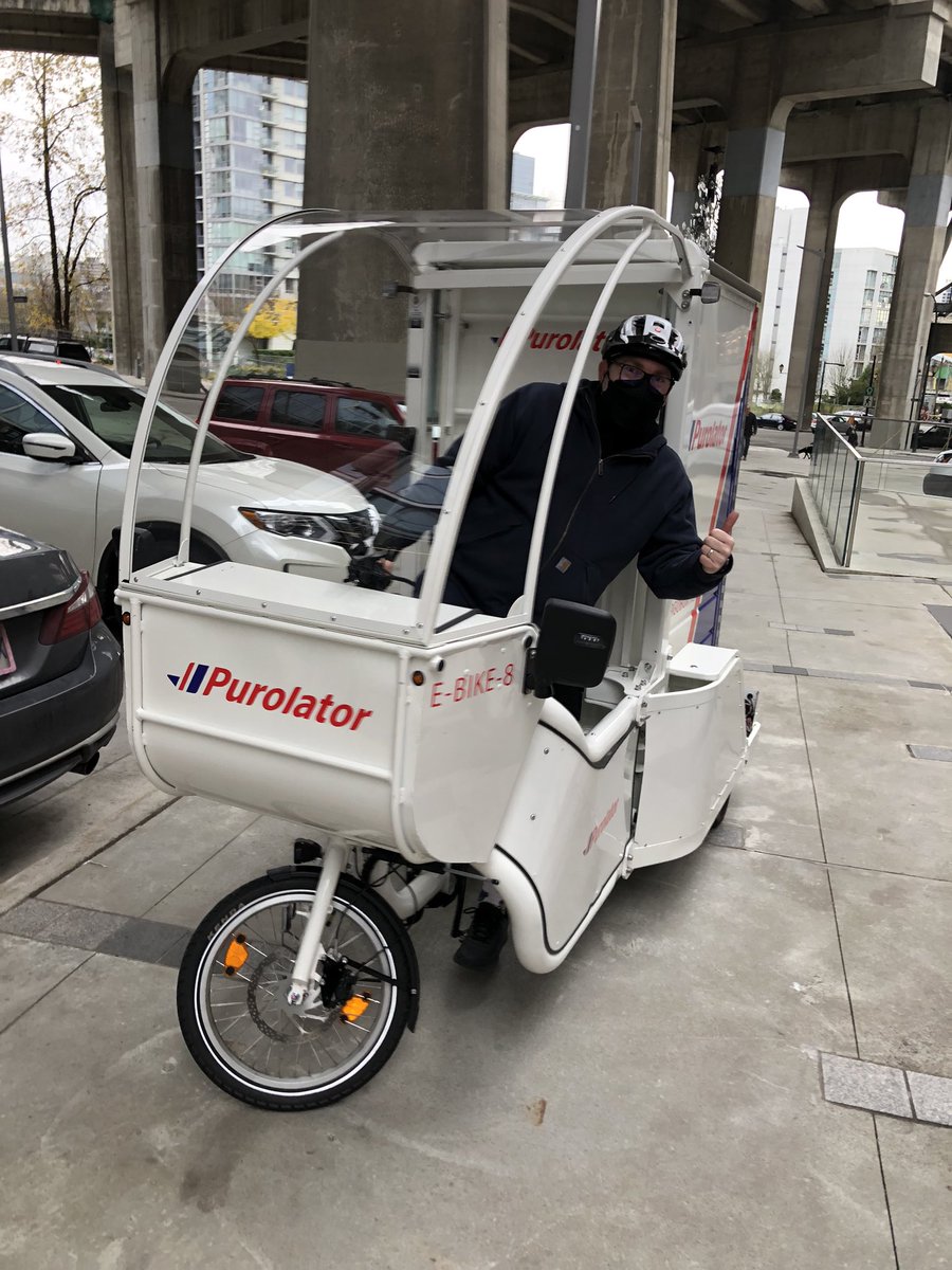 Lucyincanada's tweet photo. Spotted at Vancouver House, the future of inner urban last kilometre delivery. https://t.co/pkpRMBqBxT