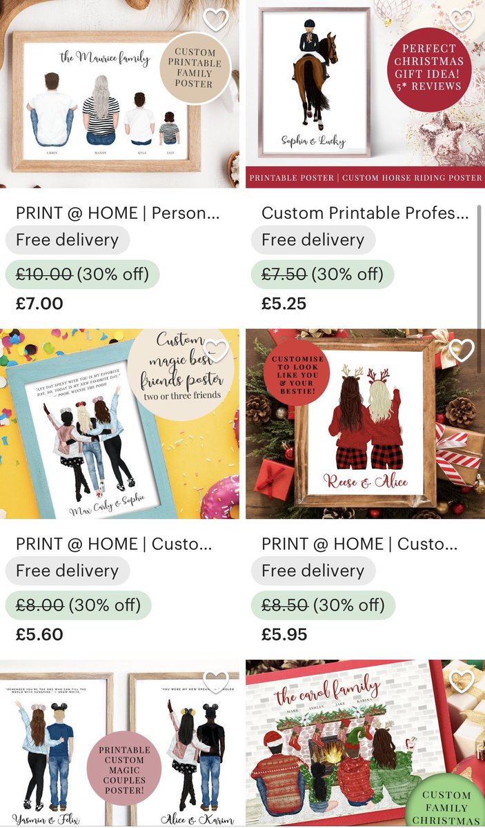 Serena_ozgowicz's tweet photo. Are your looking for meaningful and affordable gift ideas? My fully customisable printable posters are perfect! From Disney to pets to family! There’s something for everything and I’m having a sale! https://t.co/Hdn05sFYxR #printableposters #etsyuk #shopsmall #disney #horselover https://t.co/9xnI9VoMwa