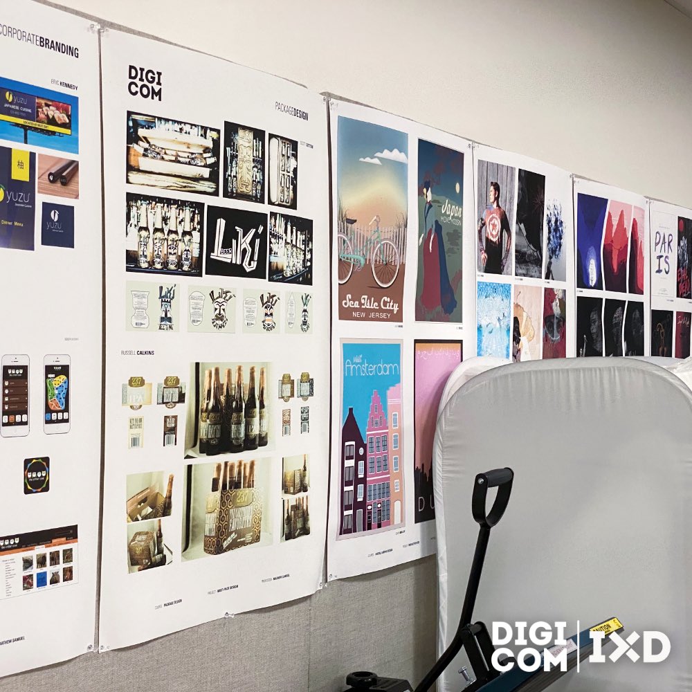 lvcdmt's tweet image. Check out these awesome posters in Lynch 119, the Digital Communications Studio! It’s a great place to lounge and hang out if you ever need to get work done or de-stress, and the posters of past students' work are great for inspiration! #godigicom #goixd #digicomstudio