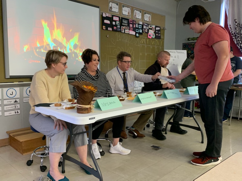 wrhsprincipals's tweet image. Today a group of our students participated in baking pies as they competed in a pie contest! The winning pie was awarded on both taste and presentation!