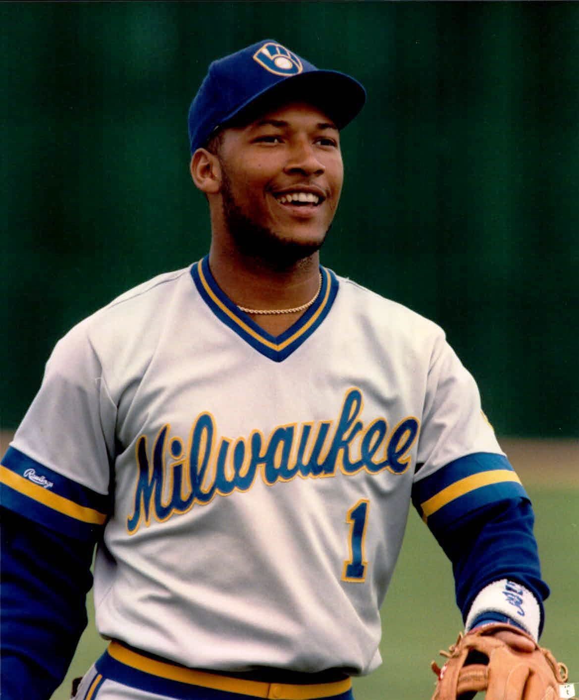 BaseballHistoryNut on X: A young Gary Sheffield with the #Brewers   / X