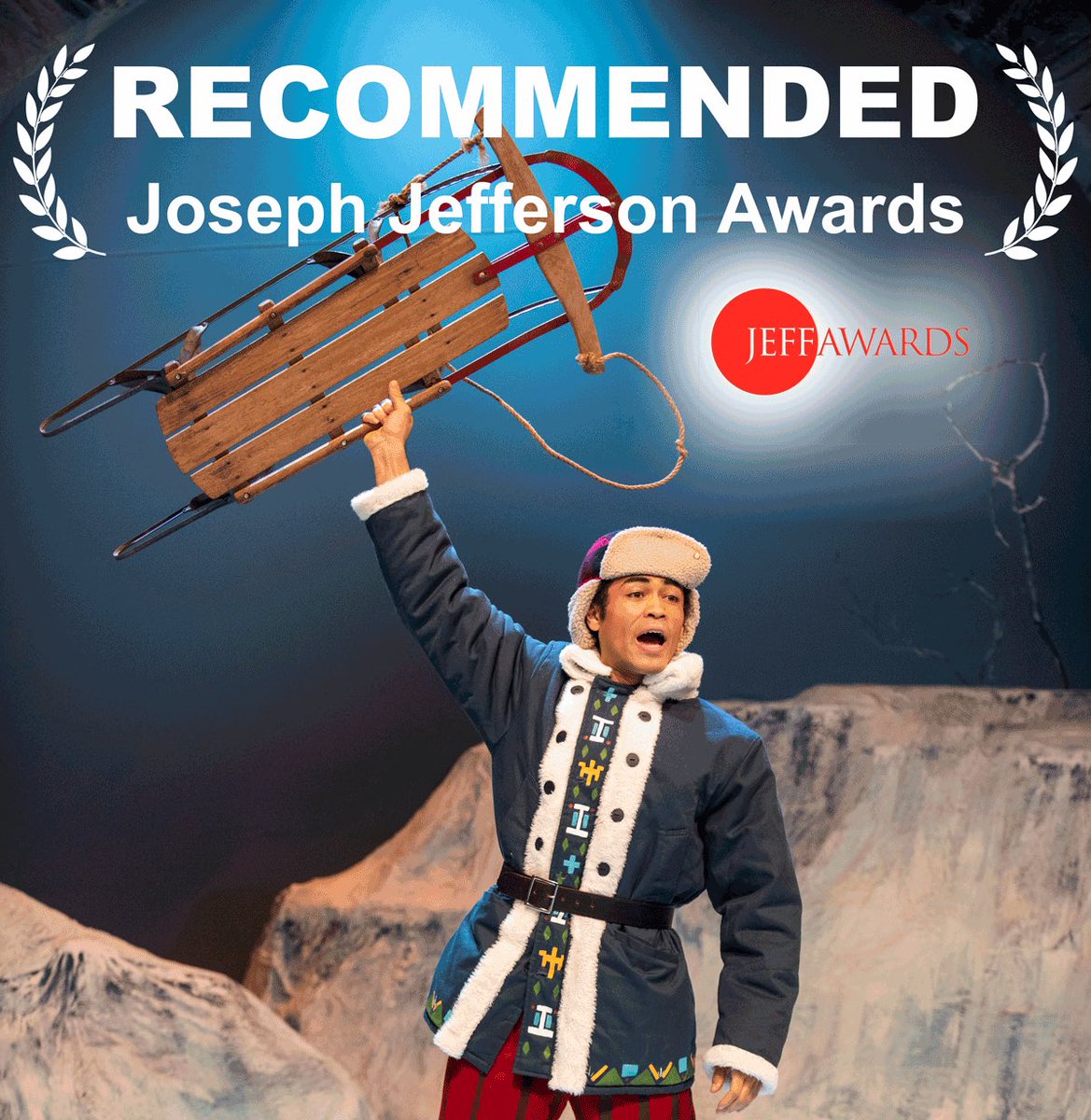 Our production of #TheSnowQueen at ⁦<a href="/thehousetheatre/">The House Theatre of Chicago</a>⁩ is officially “recommended” by ⁦<a href="/JosephJefferson/">Jeff Awards</a>⁩!