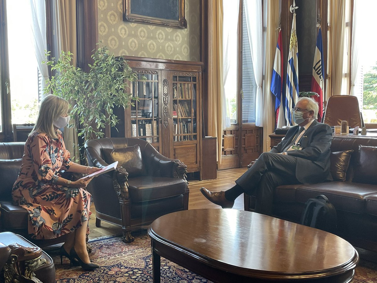 El presidente de la CESS <a href="/r_saldain/">Rodolfo Saldain</a> presentó el Informe de Recomendaciones para la Reforma del Sistema Previsional de 🇺🇾 a la Presidenta de la Asamblea General, <a href="/beatrizargimon/">Beatriz Argimón</a>.