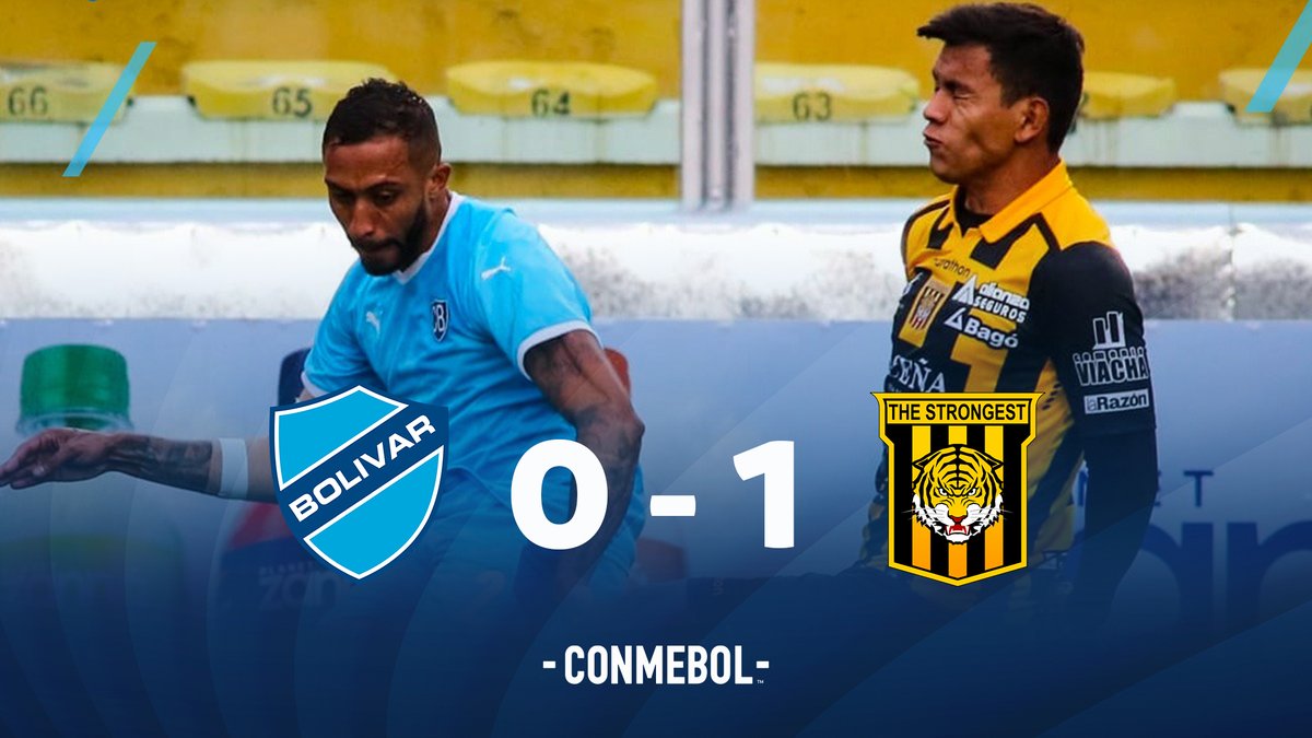 CONMEBOL's tweet photo. ¡The Strongest se quedó con el superclásico! ⚽ ​

​ @ClubStrongest venció 1-0 a @Bolivar_Oficial  y suma tres puntos valiosos para soñar con el campeonato 🇧🇴​

#CreeEnGrande https://t.co/pt2XKFEXcj