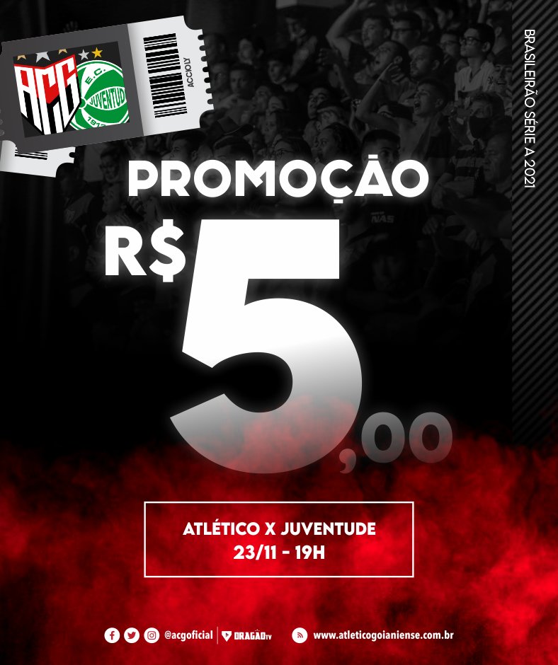 É PRA LOTAR! 🇹🇹🔥

Mais de 3.300 ingressos vendidos!

Ainda dá tempo de garantir o ingresso nesta segunda-feira. Até 17h30 no Estádio Antônio Accioly e CT do Dragão. Venda online pelo site Meu Bilhete! 

#ACGxJUV #DRAGÃO #EuVouProAccioly