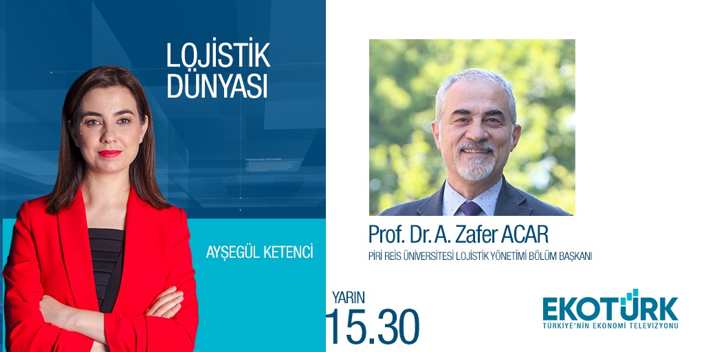 Yarın (23.11.2021) 15.30 <a href="/Ekoturktv/">EKOTÜRK</a> 'de Ayşegül Ketenci ile #lojistik üzerine canlı bir sohbet gerçekleştireceğiz.