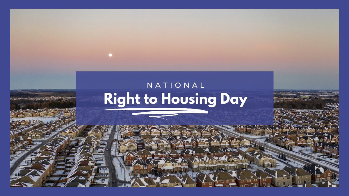 Today we join our partners in honouring #NationalRIGHTtoHousingDay, because adequate housing is a human right for everyone in Canada—and must be treated as such!

Check out our blog highlighting key #right2housing successes + opportunities to take action: housingrights.ca/happy-national…