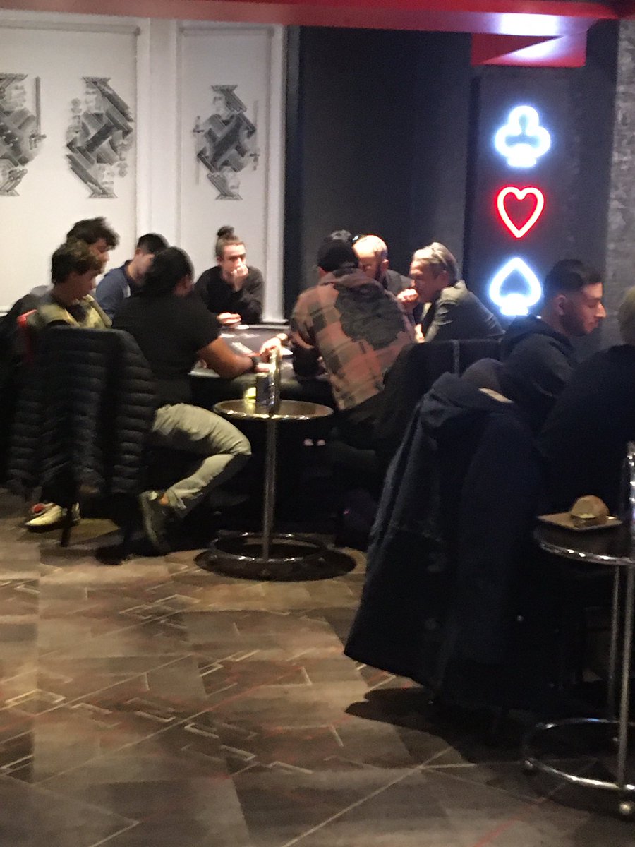 FPLPokerPlayer's tweet photo. So random that Mads Mikkelsen (Le Chiffre) is at the Hippo tonight… playing with him is what dreams are made of ✨

He 3-bet a reg and after receiving a little staredown he said “my eye’s not gonna bleed” and got the fold 😂 hoping to get on his table later.

Furthest right https://t.co/5rV9D4nJqO