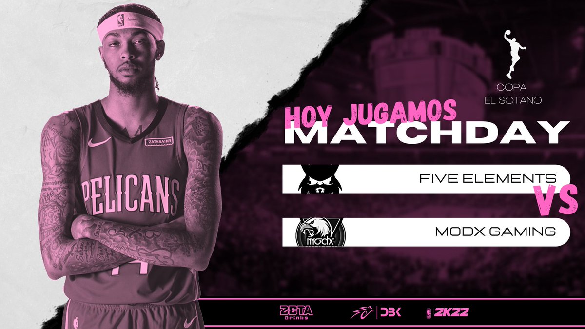 🏀 #MATCHDAY 
¡Hoy comenzamos nuestra travesía por la #COPAELSOTANO de <a href="/LigaESP2K/">Damex 2k League</a> !
NOS VEMOS EN EL STREAM!! 😏

🆚 <a href="/M0DXGaming/">ᴍᴏᴅx ɢᴀᴍɪɴɢ</a> 
🕚 23:00
📺 twitch.tv/chachogandia 

#FeelTheFive 👊🏻