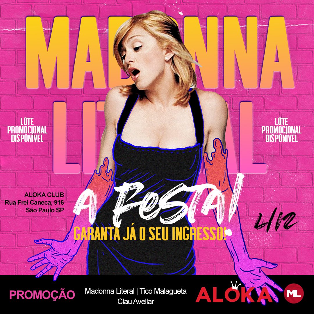 MLMutiroes's tweet photo. CHEGOU A HORA MEU POVO!
Os ingressos da Madonna Literal A FESTA! já estão disponíveis!

LOTE PROMOCIONAL LIMITADO! 
COMPRE AQUI » https://t.co/G6q65fGBhT https://t.co/CP2X9ibbzw