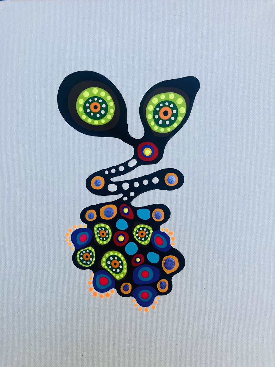 JohnFMetcalf's tweet photo. Some small acrylic paintings from 2021 https://t.co/LvdUn74dev