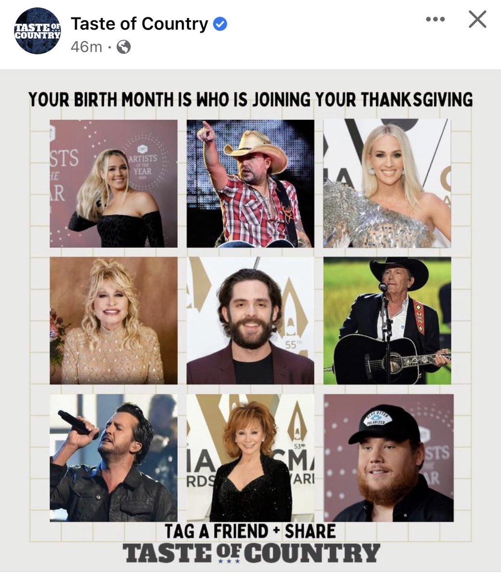 RedWhite__Blue's tweet image. Ummmm @TasteOfCountry there is 12 months in a year and not one of these images have the months on them 😑