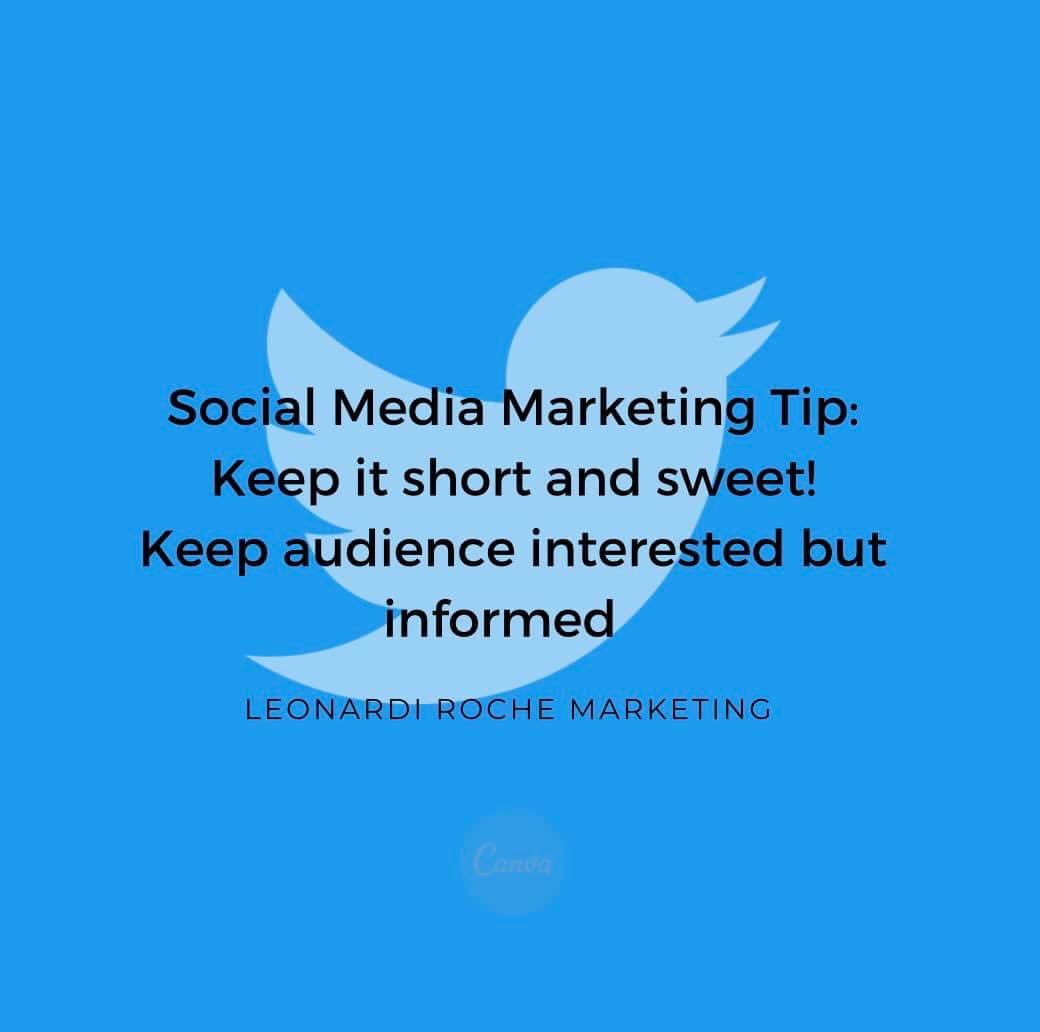 LeahLeonardiR's tweet photo. Marketing tip of the day 💡 https://t.co/O5sCZ1GbCE