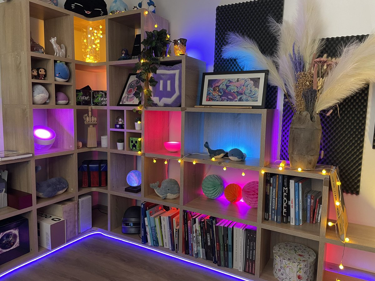 LittleBigWhale's tweet photo. Ça commence à prendre forme ! 🥰
Je suis vraiment contente de ma petite bibli et de mes nouvelles lumières. Un grand merci à @tweethue pour ça.  Hâte de vous montrer les changements d'ambiance demain ! 👀

#philipshue #smartlighting #ad https://t.co/05wGlHwt5y
