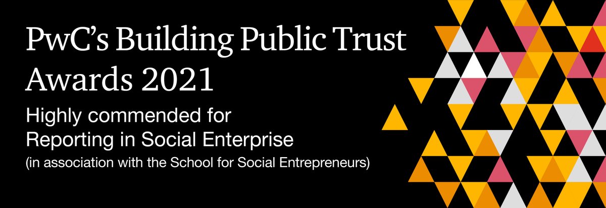 Chuffed to be recognised by 
<a href="/PwC_UK/">PwC UK</a> in association with <a href="/SchSocEnt/">The School for Social Entrepreneurs</a> as a Highly Commended social enterprise for excellence in measuring &amp; reporting our impact!
