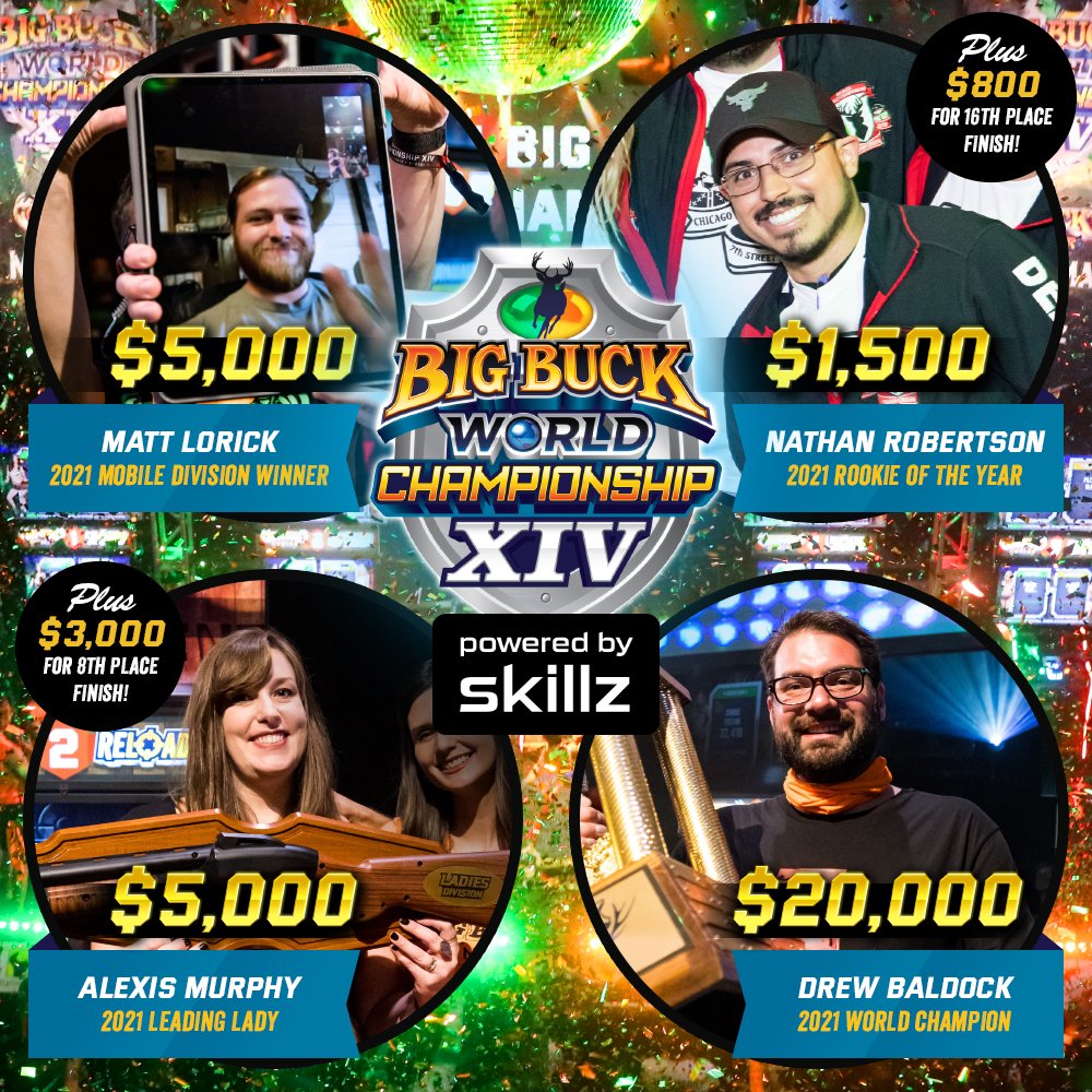 bigbuckhunter's tweet image. THIS COULD BE YOU! 2022 Qualifiers begin November 1st, 2021! Qualify at any ONLINE Big Buck Hunter unit in PRO MODE. #BigBuckWC #Qualifiers #ProMode