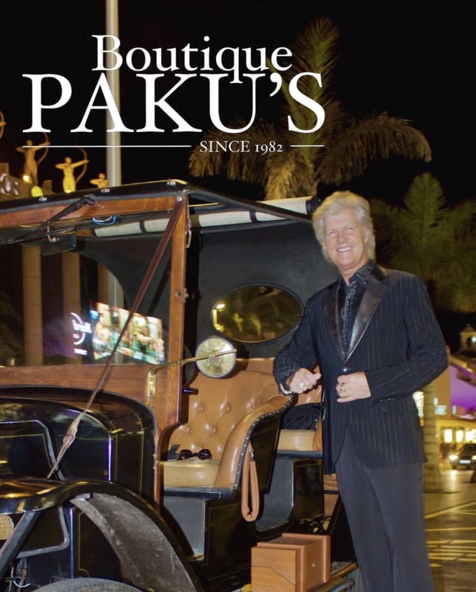 MurrayGeeMac's tweet photo. Quality designer wear from the new collection #BoutiquePakus #fashion #style what a fantastic evening @MareNostrumRsrt  @visit_tenerife https://t.co/TqLvaw28G7