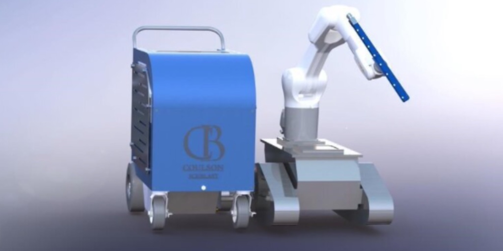 CoulsonIceblast's tweet image. We have partnered with the world-leading industrial robotic producer, KUKA Robotics. Our #automatedcleaning system will allow businesses to operate 24/7 without taxing night shift employees.

#coulsoniceblast #iceblasting #industrialcleaning #roboticcleaning