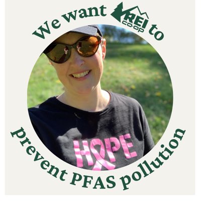 ldtchr's tweet photo. Leave no trace? Not with PFAS in your products. Please be a leader @REI and #BanPFAS! #REI #OptOutside #MindTheStore #HealthyChildrenProject #cancersurvivor #NewProfilePic https://t.co/MFhsktUyCX