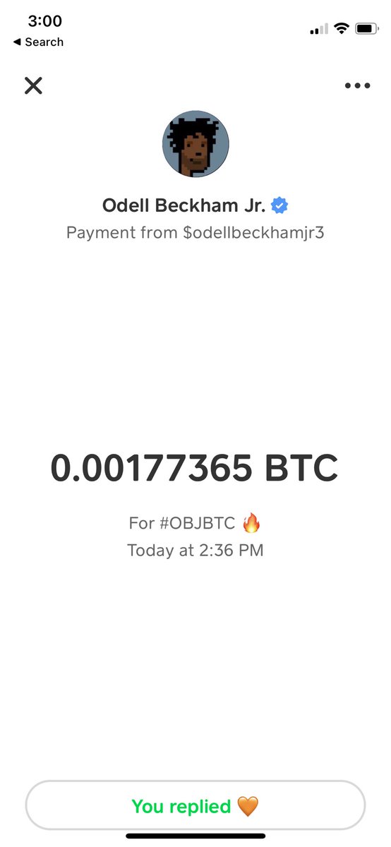 ByRichVargas's tweet photo. @obj @CashApp Shout out to @obj for the BTC! Thanks! #OBJBTC https://t.co/eeTiIzYnOu