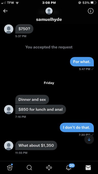 Don&rsquo;t be this person in in inbox because you will be blocked. https://t.co/ZXc845uxtB<a href="/tag/russ"class="tags"><span>#russ</span></a><a href="/tag/itsallinyourhead"class="tags"><span>#itsallinyourhead</span></a><a href="/tag/getoutofyourway"class="tags"><span>#getoutofyourway</span></a>