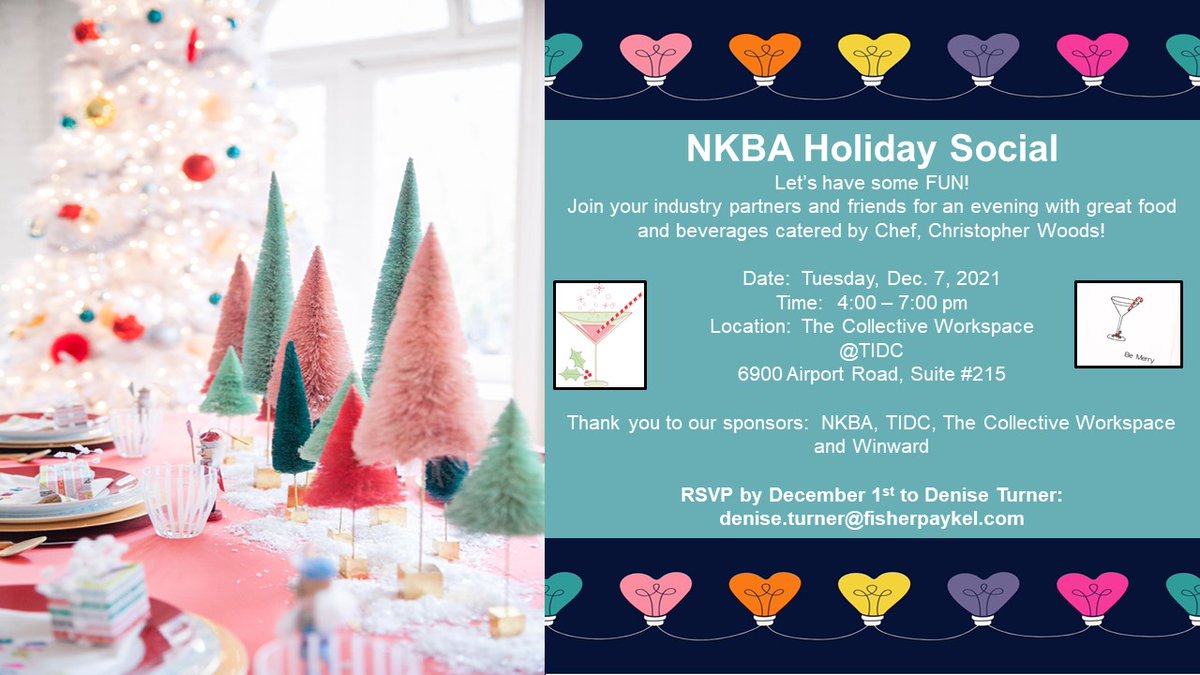 Join us IN PERSON for our Holiday Social!  Save the Date and RSVP! - mailchi.mp/8a2ee5a78835/j…