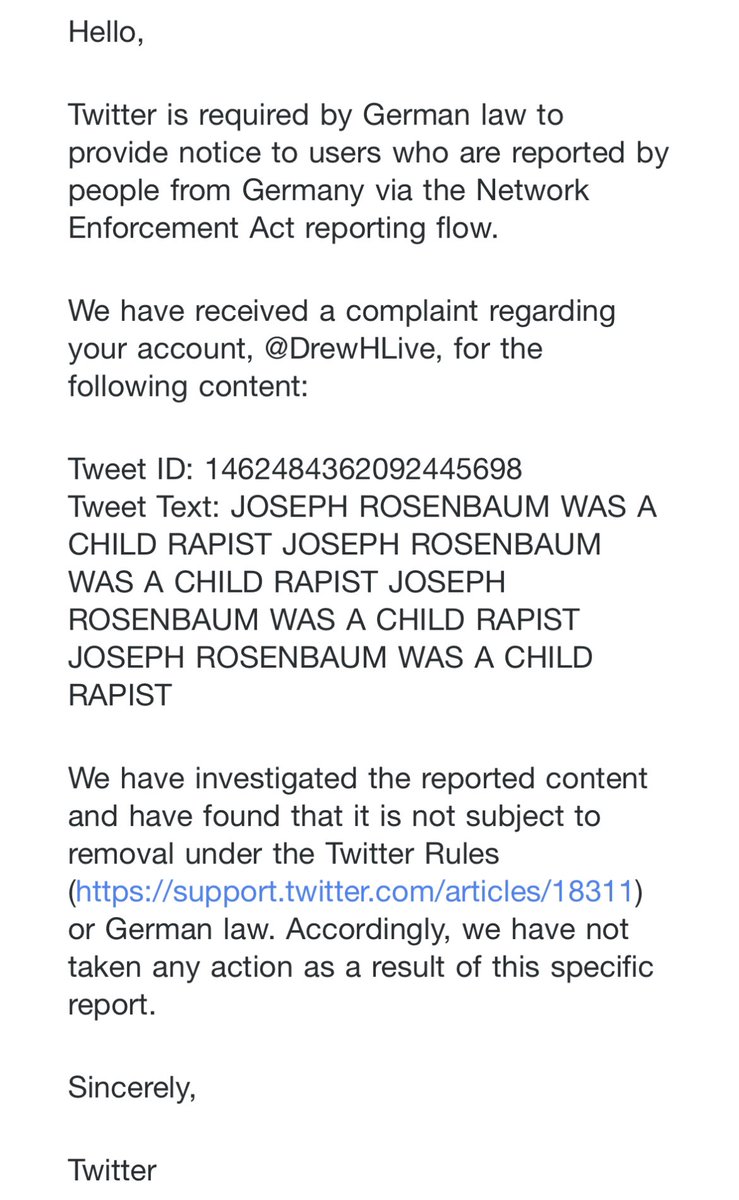 Nice try you sick freaks attempting to silence the truth