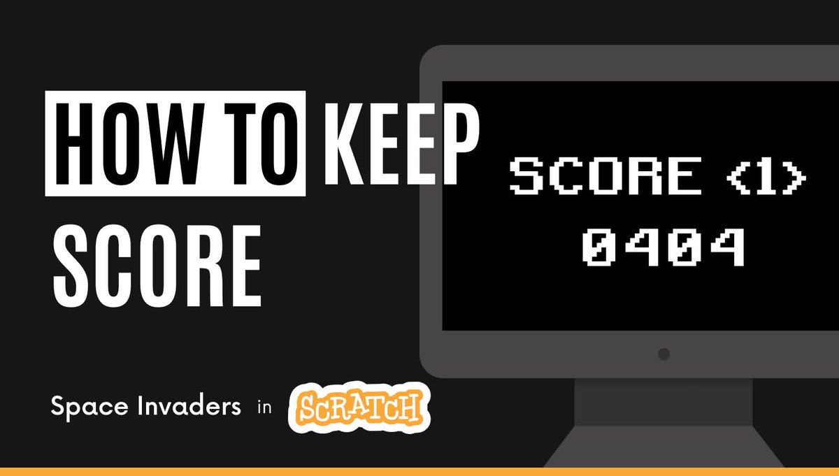 tomazsaraiva's tweet image. New video 📣 how to keep score and show it on screen #ScratchTutorial #SpaceInvaders
youtu.be/s0ffUBuKHNc