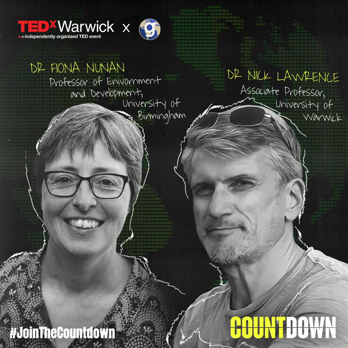 TEDxWarwick's tweet photo. ❌ COUNTDOWN SPEAKERS RELEASE ❌

We are delighted to present our first two speakers: Dr Nick Lawrence &amp; Dr Fiona Nun-an!

Stay tuned for the upcoming speaker releases and don't forget to sign up to be the first to know when tickets go on sale! 👀 

#tedx2021 #JoinTheCountdown https://t.co/XLtlm5lvBu