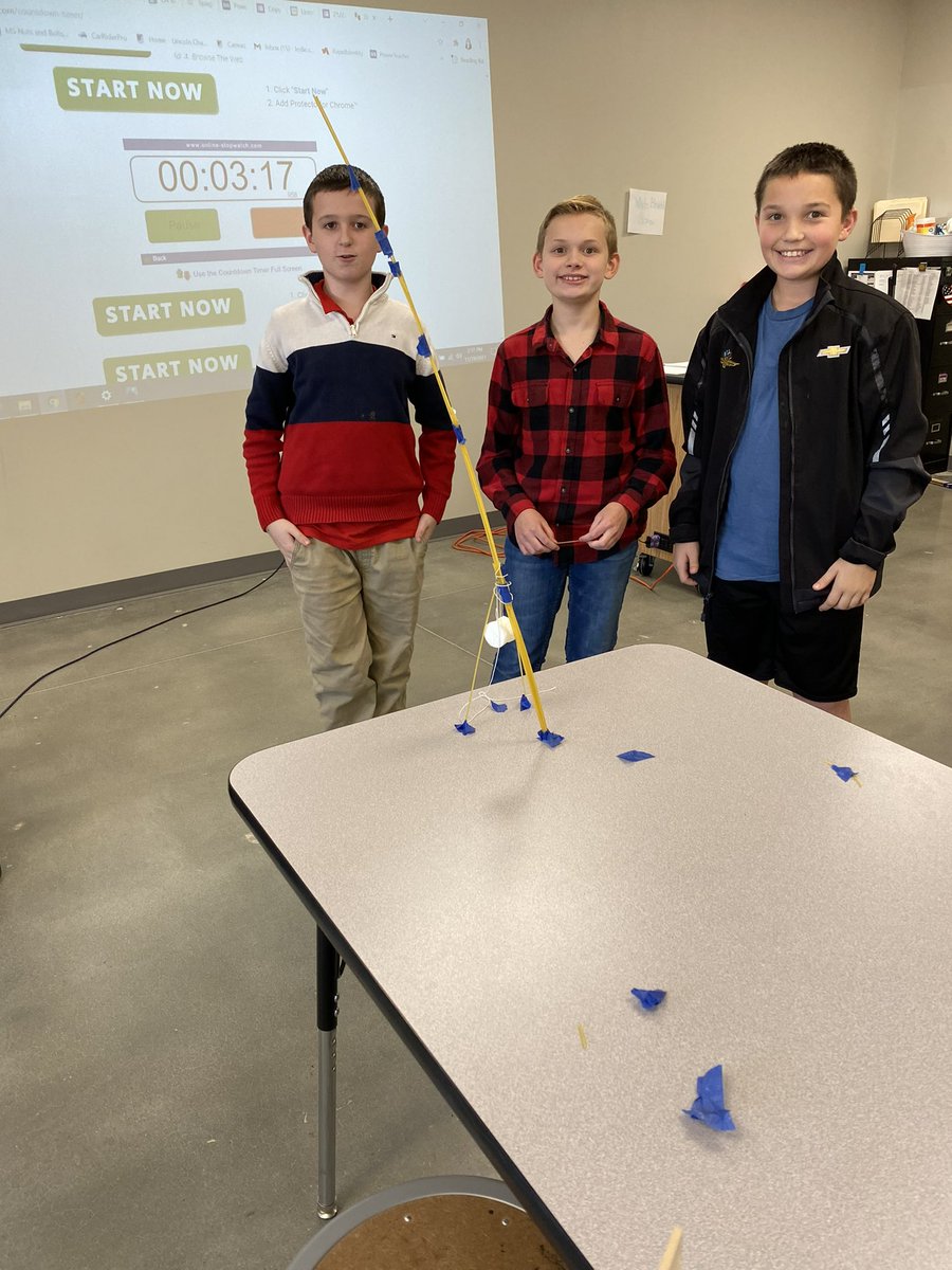 lcs_lincolnton's tweet photo. Middle school Nest groups worked together to construct a tower from spaghetti that will support one large marshmallow at the top. The group that builds the highest free-standing tower wins the competition, and our highest structure was 81 cm!
#LCSSTEM https://t.co/Sha4rscdHr
