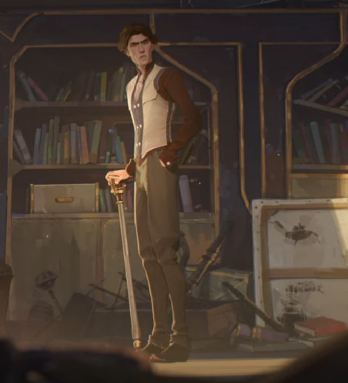 papuchochoe's tweet image. I saw someone pointing out that Act 1 Viktor was using a cane but Act 3 is using a crutch and I've been sad ever since so I need to share this 
#ArcaneSpoilers