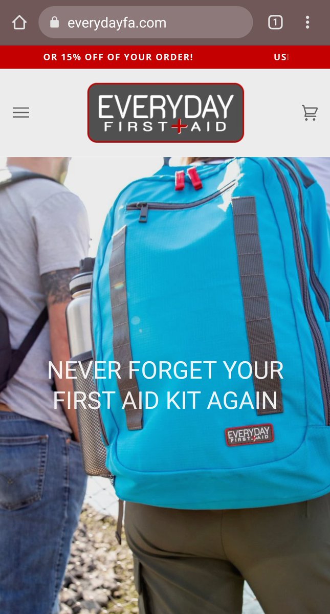 KeeperSpace's tweet photo. Just wanted to give everyone one last update on my new project, Everyday First Aid. After a year of plugging away, our site, https://t.co/Z6N7WO52Gq is now live! I know it's a little "off brand", but if you're in the market for a great first aid kit, come check us out. https://t.co/0fHFqy3HHf