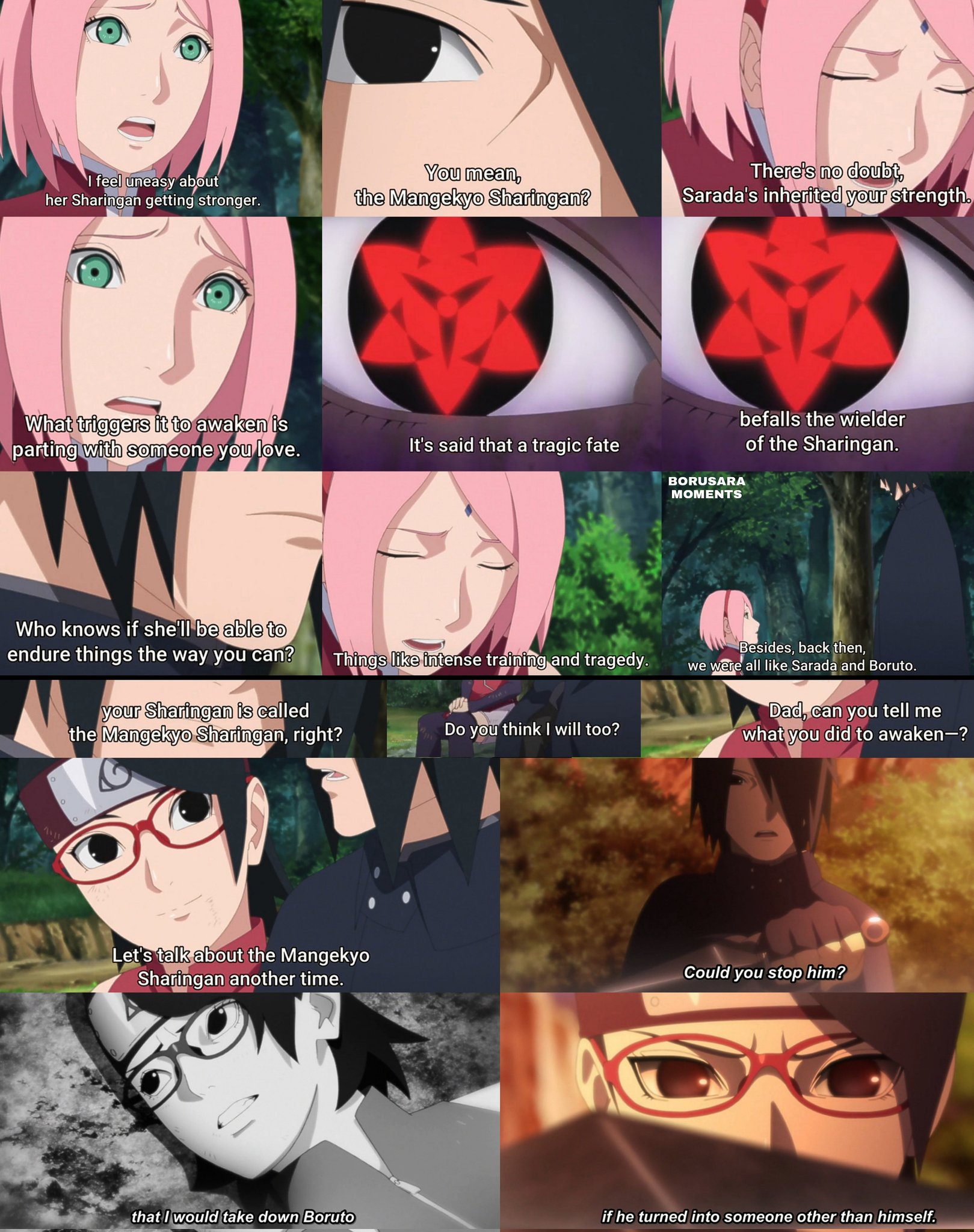 THEORY: Sarada getting her Mangekyo Sharingan because of Boruto is a real  possibility in the future