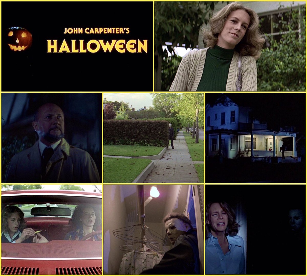 Happy Birthday to 🇺🇸American actress #JamieLeeCurtis #BOTD in 1958 in #SantaMonica, seen here making her film acting debut as Laurie Strode with co-stars #DonaldPleasance #NancyKyes and #NickCastle in “HALLOWEEN” (1978) dir. John Carpenter

🎬#FilmTwitter🎥