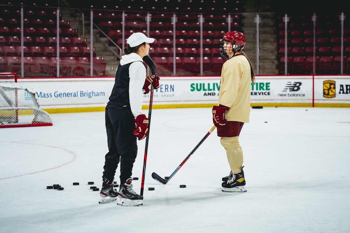 BC_WHockey's tweet photo. 👀😏 Abby Newhook is the first BC rookie to score 4️⃣ game-winning goals in a season since Andie Anastos '17 did it during the 2013-14 season.

#ForBoston🦅 https://t.co/4YvksxqC8k