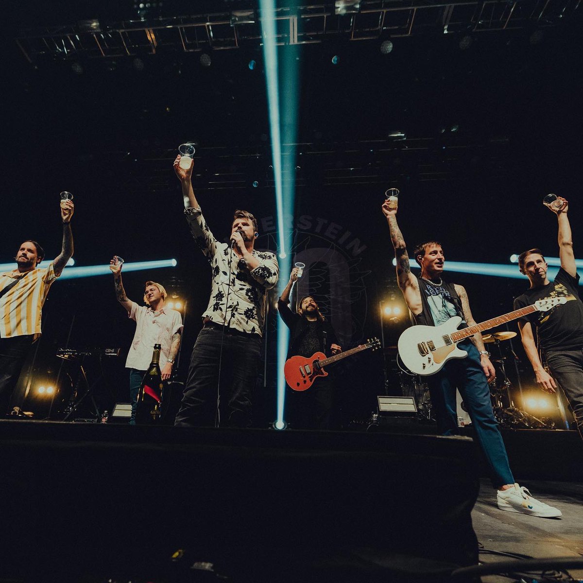 silverstein's tweet photo. We raised a glass in Las Vegas!  The celebration continues and we are so stoked to be out here.  Big week coming up, make sure to snag those tickets! 📸 @rayduker 

🎫 https://t.co/WjygOVqnQX https://t.co/unBkdnDvGm